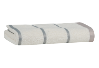 Carl Ross Serviette de sauna 17300 blanc cassé/argent 70x200