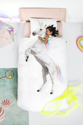 Snurk Unicorn Dekbedovertrek 140x200/220 cm