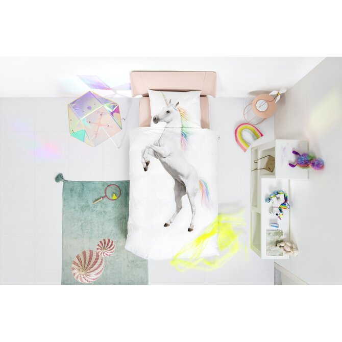 Snurk Housse de Couette Licorne 140x200/220 cm