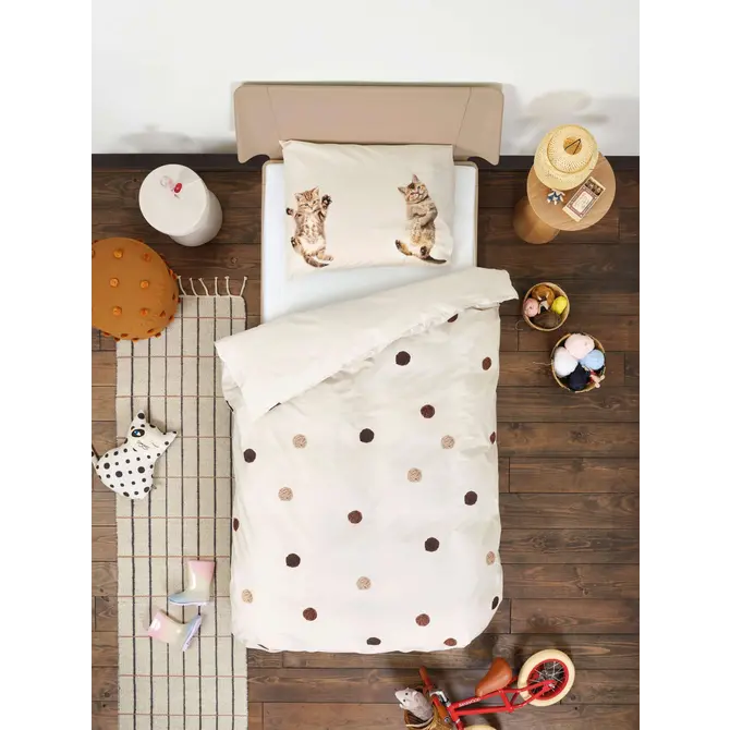 Snurk Kitten Friends Housse de couette 140x200/220 cm