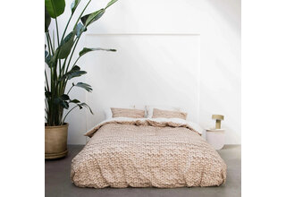 Snurk Twirre Sand Beige Dekbedovertrek 200x200/220 cm