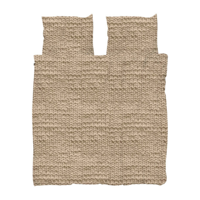 Snurk Twirre Sand Beige Dekbedovertrek 200x200/220 cm