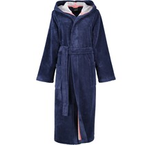 Cawö Peignoir à capuche 830 Doubleface marine 36/38