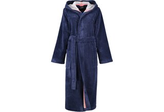 Cawö Peignoir à capuche 830 Doubleface marine 36/38