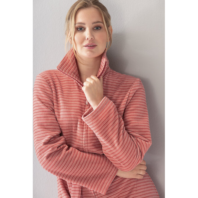 Cawö Peignoir avec fermeture éclair 5317 coral 46