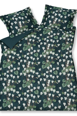 Housse de couette Vandyck Green Fever 2 personnes (200x200/220) encre bleue