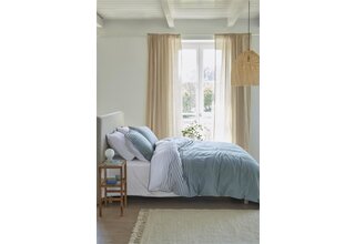 Silvana housse de couette Elena - Bleu gris 200x200/220 cm