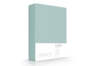 Romanette flanel hoeslaken  Mineral 90x200