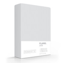 Romanette flanel laken zilver 150x260