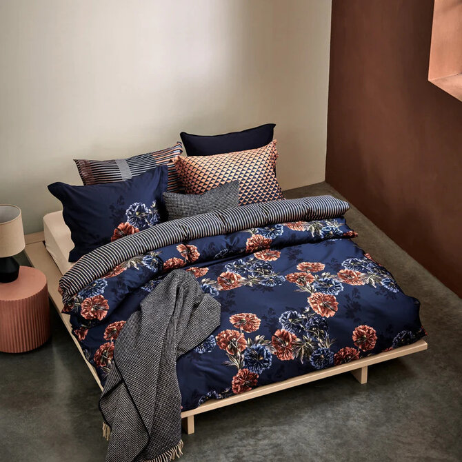 Vandyck Midnight Hour Housse de couette 2 personnes (200x200/220) encre bleue