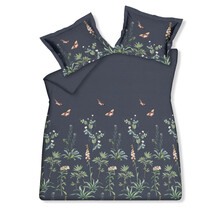 Vandyck Flowery Taie d'oreiller (60x70) encre bleue