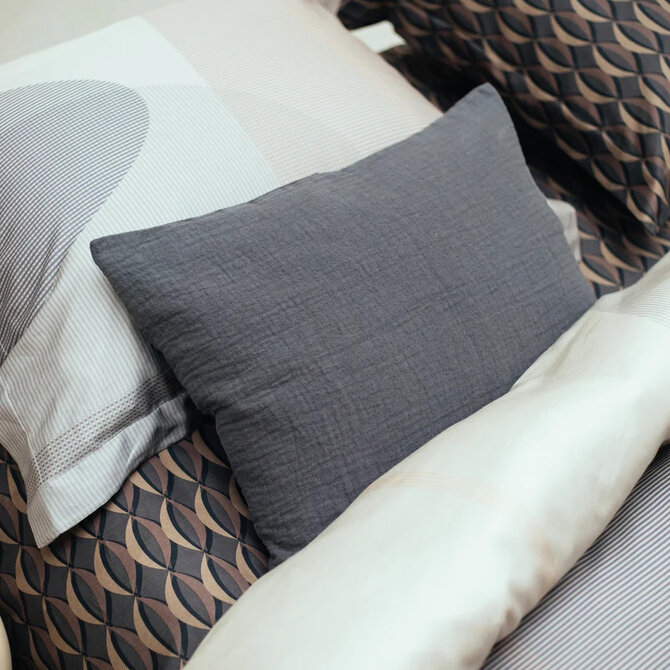 Vandyck Bouncing Taie d'oreiller (60x70) noir foncé