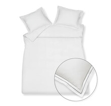 Vandyck Purity Naples Housse de couette 1 personne (140x200/220) off black