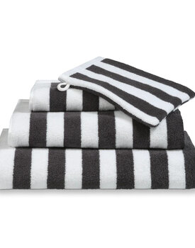 Vandyck Verona Stripes Handdoek 60x110 off black
