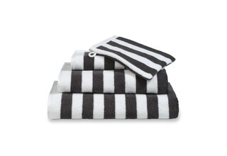 Vandyck Verona Stripes Handdoek 60x110 off black