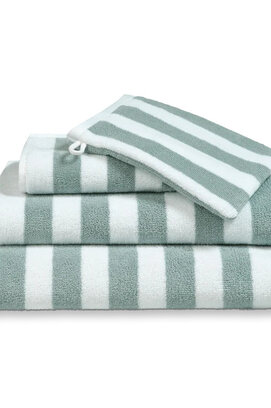 Vandyck Verona Stripes Washandje 16x22 pearl blue