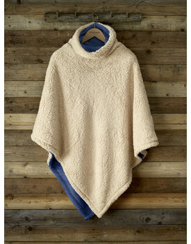 De Witte Lietaer Ganges Teddy Poncho royal blue