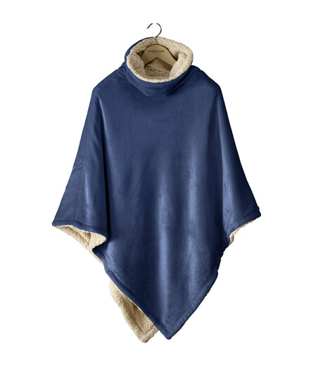 De Witte Lietaer Ganges Teddy Poncho royal blue