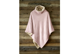 De Witte Lietaer Ganges Teddy Poncho vieux rose