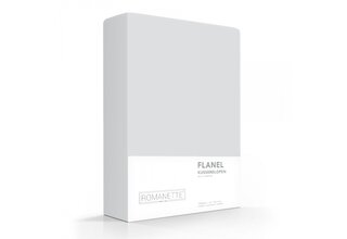 Romanette flanel taies d'oreiller (2) Argent 60x70