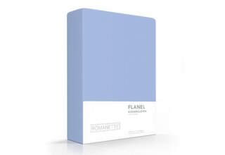 Romanette flanelle housses d'oreiller (2) Bleu clair 60x70