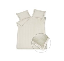 Vandyck Purity 86 Stripe housse de couette double (200x200/220) cream tan