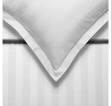 Vandyck Purity 86 Stripe Dekbedovertrek Lits-jumeaux XL (260x240) white