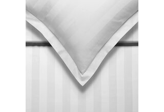 Vandyck Purity 86 Stripe Housse de Couette Lits-jumeaux XL (260x240) blanc