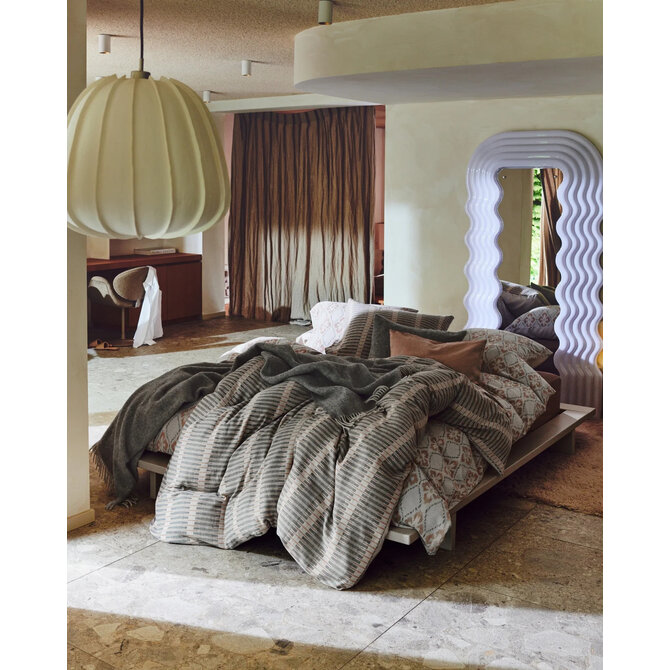 Vandyck Pure 74 Yarn Dyed Housse de Couette 2 personnes (200x200/220) pierre