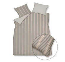 Vandyck Pure 73 Yarn Dyed Housse de Couette Lits-jumeaux (240x200/220) pierre