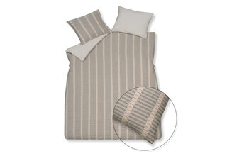 Vandyck Pure 73 Yarn Dyed Housse de Couette 1 personne (140x200/220) pierre