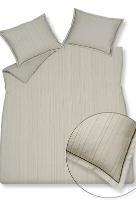 Vandyck Pure 72 Housse de Coussin en Lin/Coton (60x70) gris froid