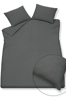 Vandyck Pure 66 Housse de Coussin en Coton Chanvre (60x70) noir délavé