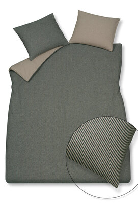 Vandyck Home Como Flanel Stripe Housse de Couette Lits-jumeaux (240x200/220) multi