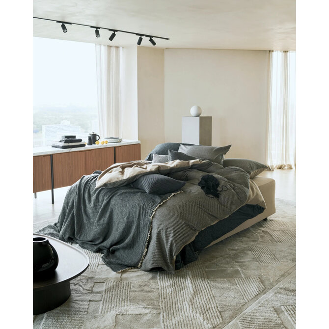 Vandyck Home Como Flanel Stripe Housse de Couette Lits-jumeaux (240x200/220) multi