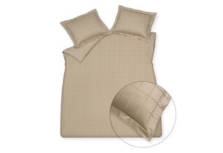 Vandyck Home 78 Check 300Tc Dekbedovertrek Lits-jumeaux XL (260x240) stone