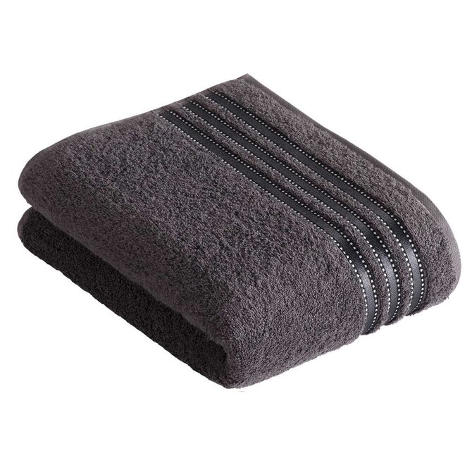 Serviette de douche Vossen Cult de Luxe 7660 Graphite 67x140