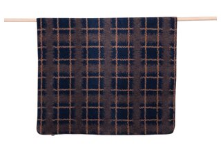 David Fussenegger SAVONA Woondeken "Karo Mohair Optik" navy 200 x150 cm