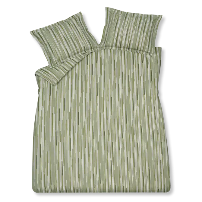 Vandyck Morning Matcha housse de couette double (200x200/220) smoke green