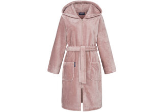 Morgenstern Damesbadjas met capuchon Donna  poederroze Maat M