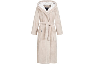 Robe de chambre à capuche Morgenstern pour femme Geena 2 sable Taille M