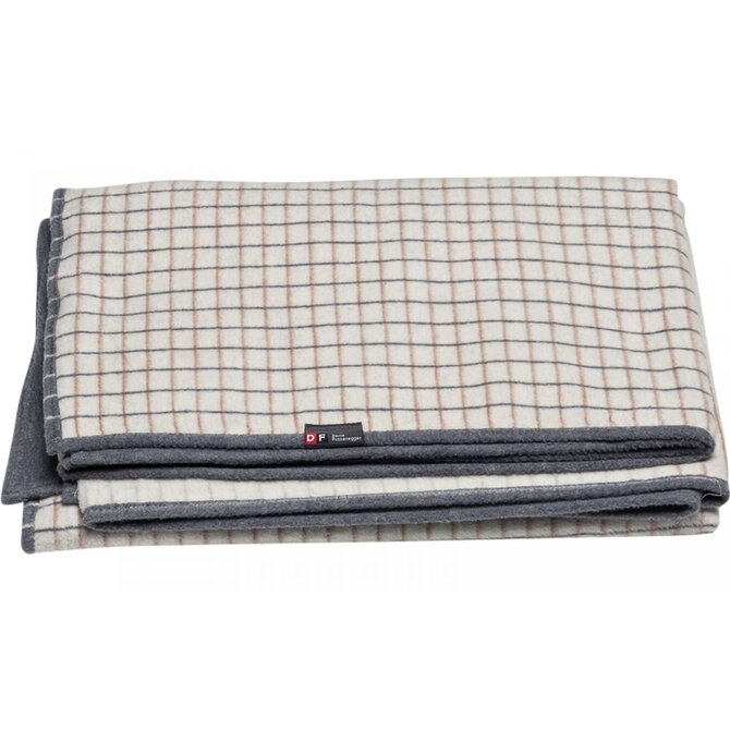 David Fussenegger plaid VELVET karo  offwhite 135x200 David Fussenegger plaid VELVET karo  offwhite 135x200