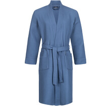 Morgenstern peignoir Luca tissu gaufré Kimono 120cm Jeans bleu M