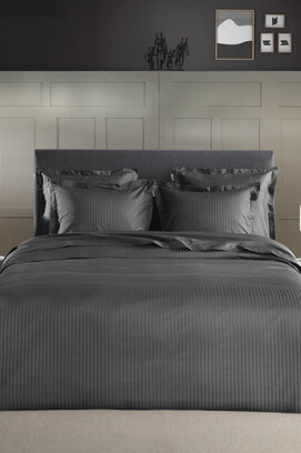 Heckett & Lane Banda Dekbedovertrek 140x200/220 Classic Anthracite