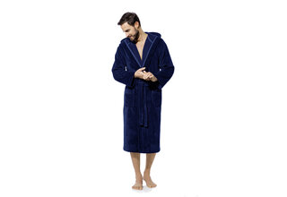 Morgenstern Marc   Heren Badjas  nachtblauw S