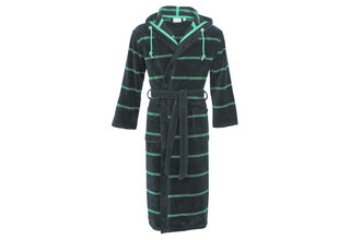 Carl Ross heren badjas 581300 night blue/emerald green 52/54