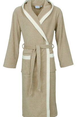 Carl Ross unisex badjas 740300 cork/off white XL