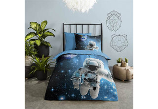 Good Morning nr.30703 Astronaut 140x220 blauw