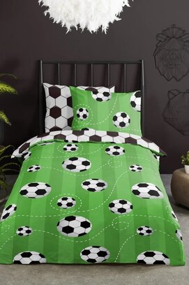 Good Morning nr.30344 Soccer 140x220 groen