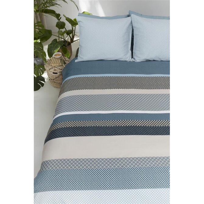Beddinghouse Lenn housse de couette Blue 240x200/220 Beddinghouse Lenn housse de couette Blue 240x200/220